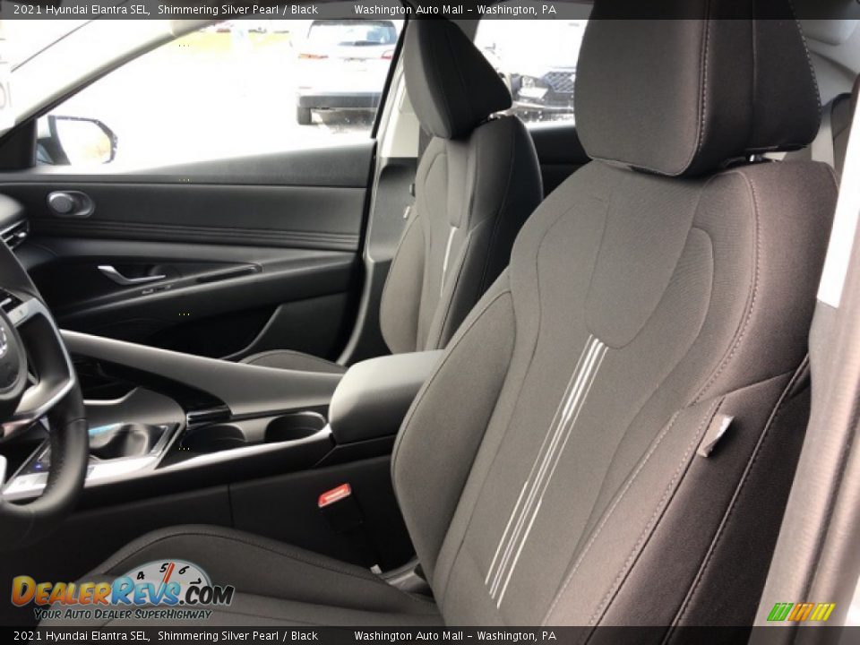 2021 Hyundai Elantra SEL Shimmering Silver Pearl / Black Photo #14