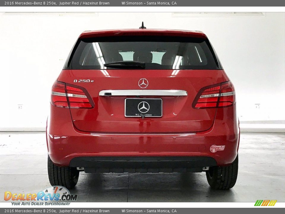 2016 Mercedes-Benz B 250e Jupiter Red / Hazelnut Brown Photo #3