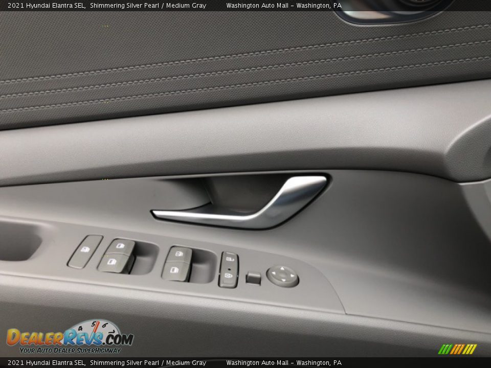 2021 Hyundai Elantra SEL Shimmering Silver Pearl / Medium Gray Photo #12