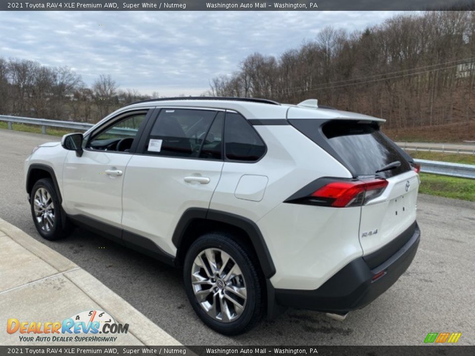 2021 Toyota RAV4 XLE Premium AWD Super White / Nutmeg Photo #2