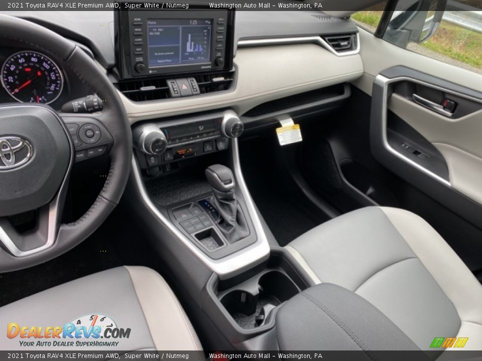 2021 Toyota RAV4 XLE Premium AWD Super White / Nutmeg Photo #3