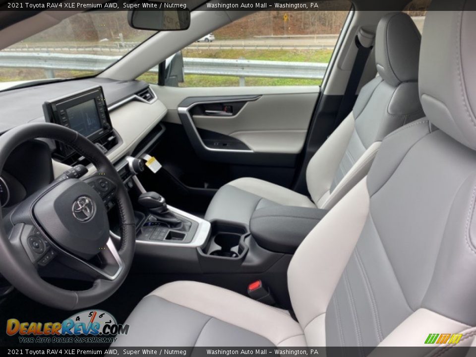 2021 Toyota RAV4 XLE Premium AWD Super White / Nutmeg Photo #4