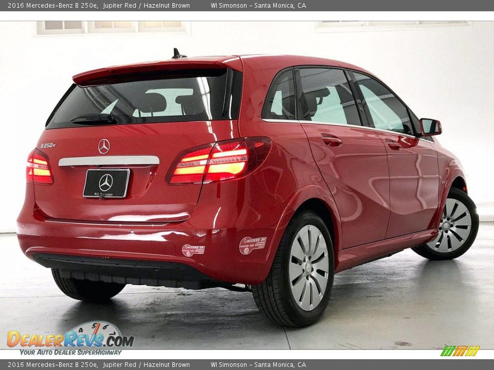 2016 Mercedes-Benz B 250e Jupiter Red / Hazelnut Brown Photo #13