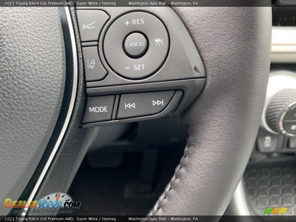 2021 Toyota RAV4 XLE Premium AWD Super White / Nutmeg Photo #7