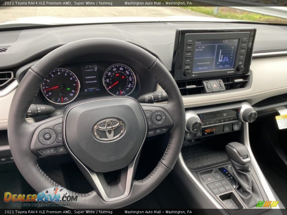 2021 Toyota RAV4 XLE Premium AWD Super White / Nutmeg Photo #8