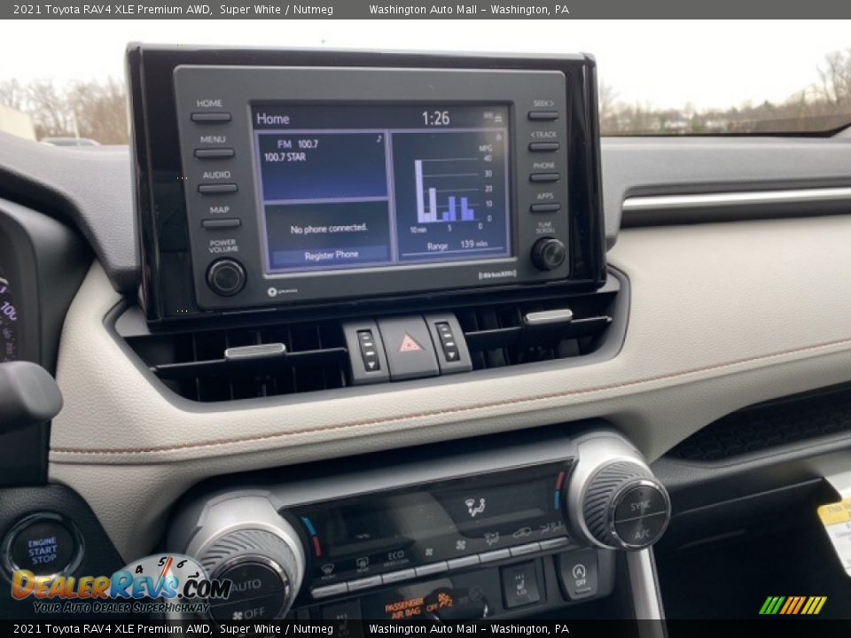 2021 Toyota RAV4 XLE Premium AWD Super White / Nutmeg Photo #9