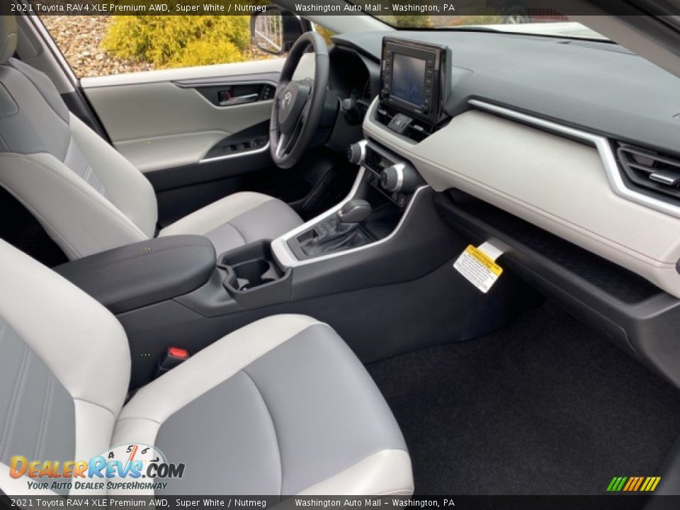 2021 Toyota RAV4 XLE Premium AWD Super White / Nutmeg Photo #12