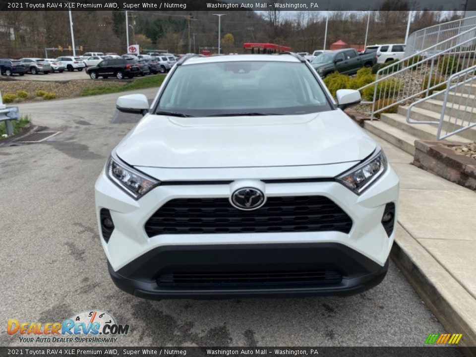 2021 Toyota RAV4 XLE Premium AWD Super White / Nutmeg Photo #13