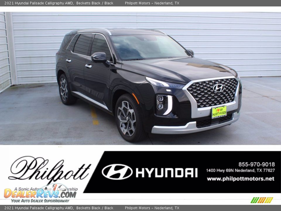 2021 Hyundai Palisade Calligraphy AWD Becketts Black / Black Photo #1