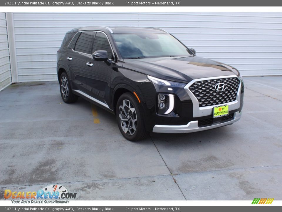 2021 Hyundai Palisade Calligraphy AWD Becketts Black / Black Photo #2