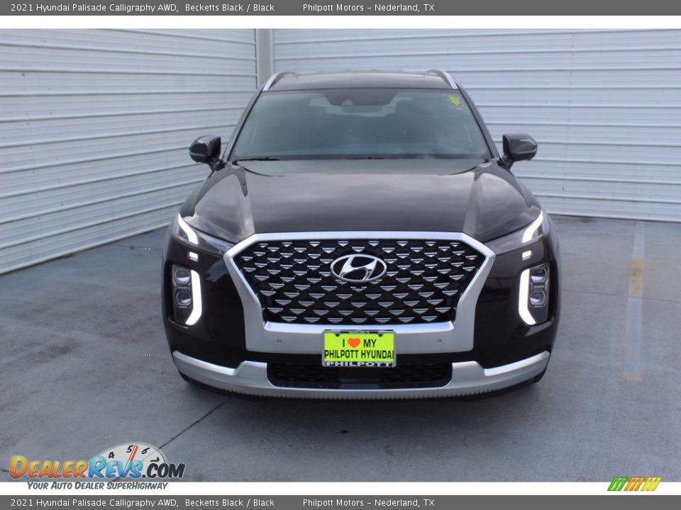2021 Hyundai Palisade Calligraphy AWD Becketts Black / Black Photo #3