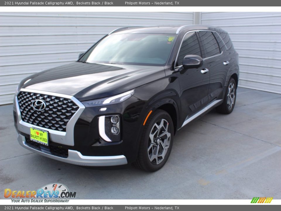 2021 Hyundai Palisade Calligraphy AWD Becketts Black / Black Photo #4