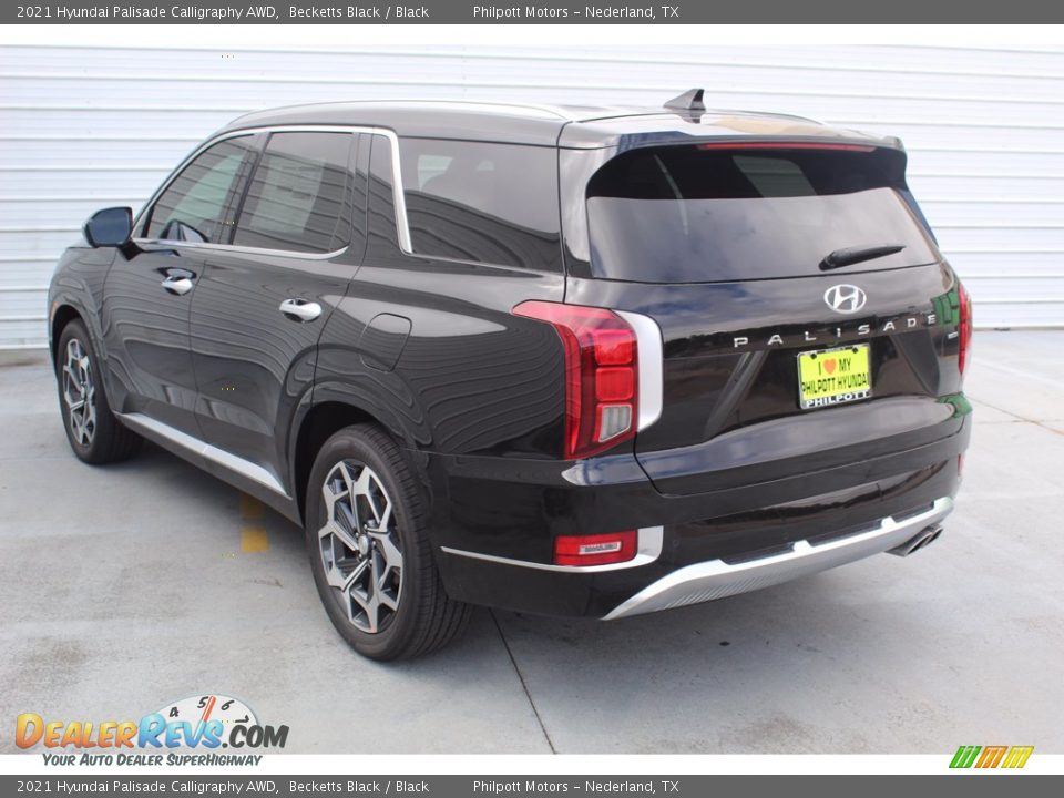 2021 Hyundai Palisade Calligraphy AWD Becketts Black / Black Photo #6