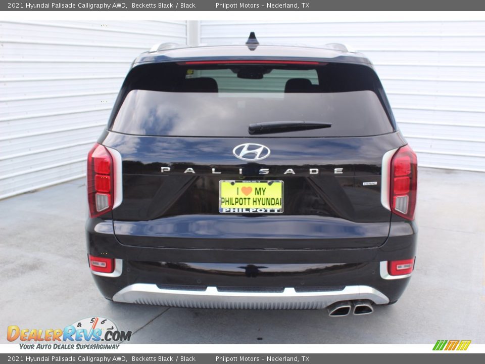 2021 Hyundai Palisade Calligraphy AWD Becketts Black / Black Photo #7