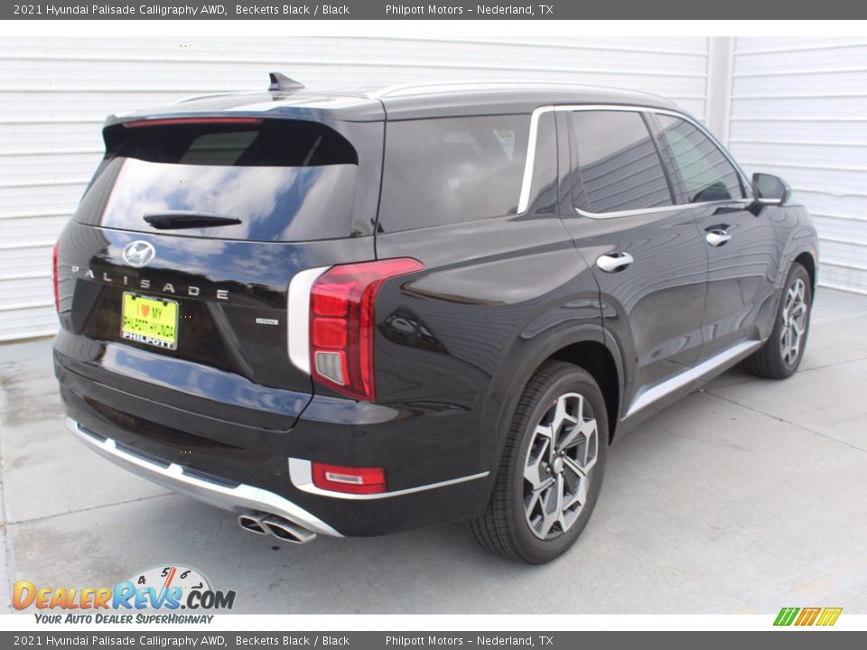 2021 Hyundai Palisade Calligraphy AWD Becketts Black / Black Photo #8