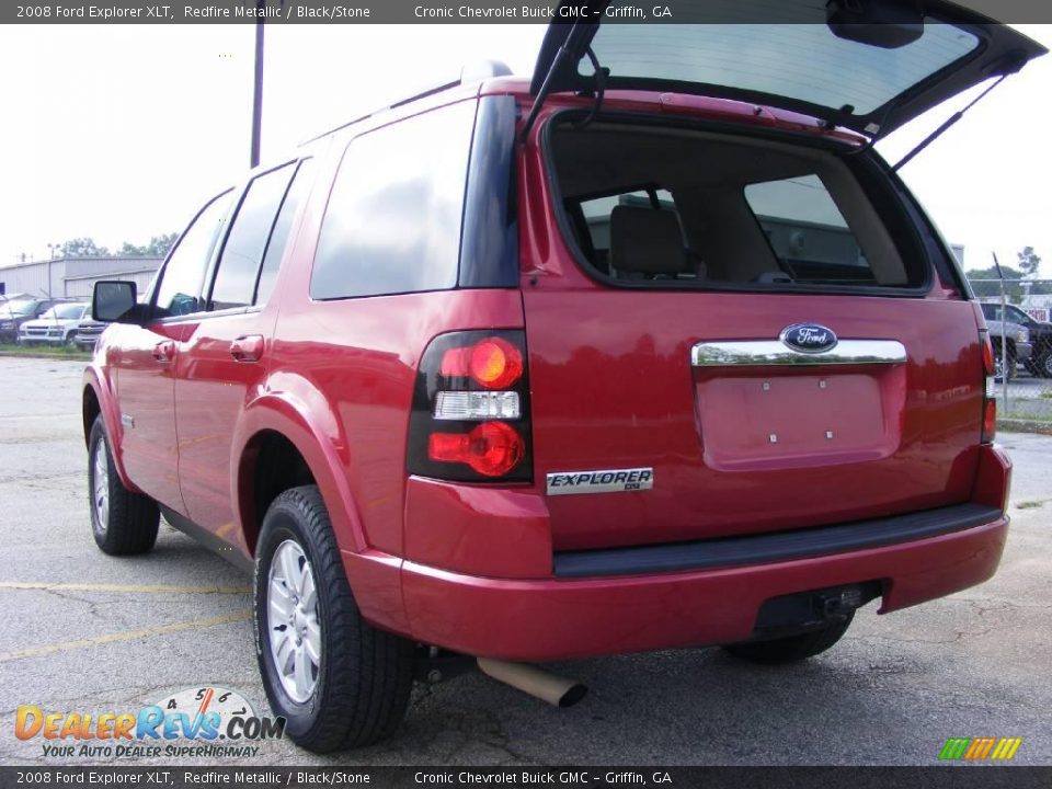 2008 Ford Explorer XLT Redfire Metallic / Black/Stone Photo #17