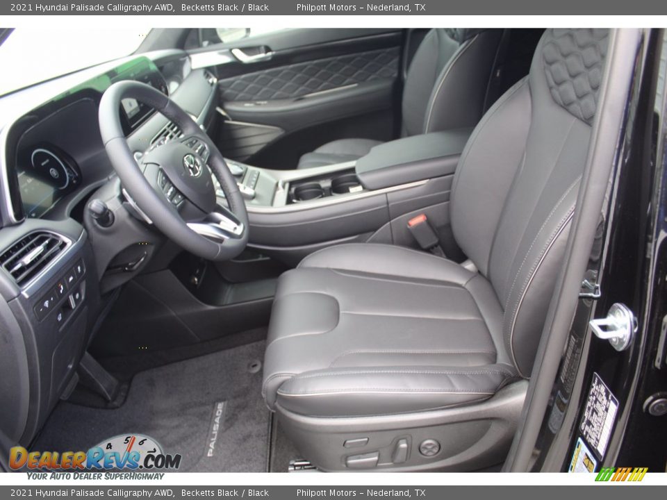 2021 Hyundai Palisade Calligraphy AWD Becketts Black / Black Photo #10