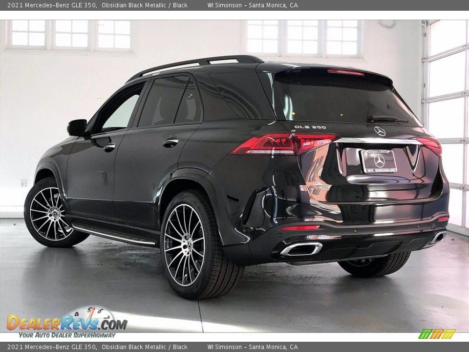 2021 Mercedes-Benz GLE 350 Obsidian Black Metallic / Black Photo #2