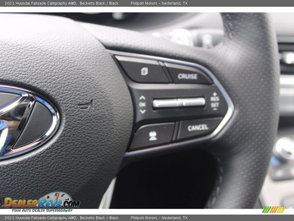 2021 Hyundai Palisade Calligraphy AWD Becketts Black / Black Photo #12