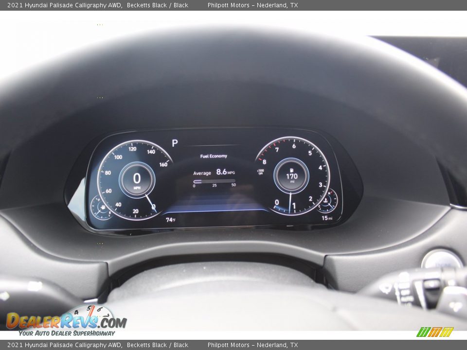 2021 Hyundai Palisade Calligraphy AWD Becketts Black / Black Photo #13