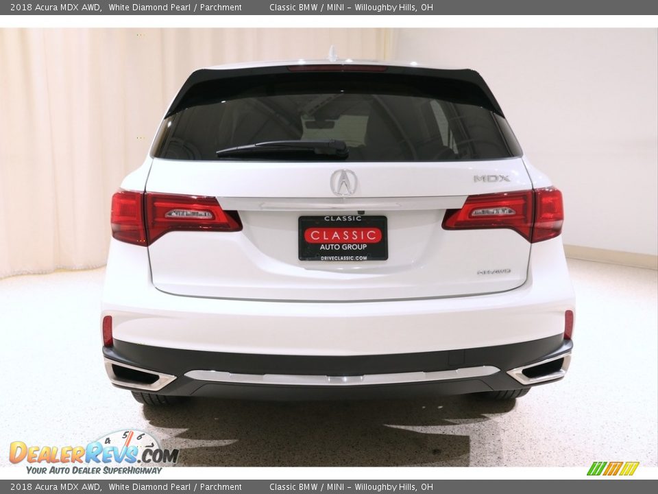 2018 Acura MDX AWD White Diamond Pearl / Parchment Photo #23