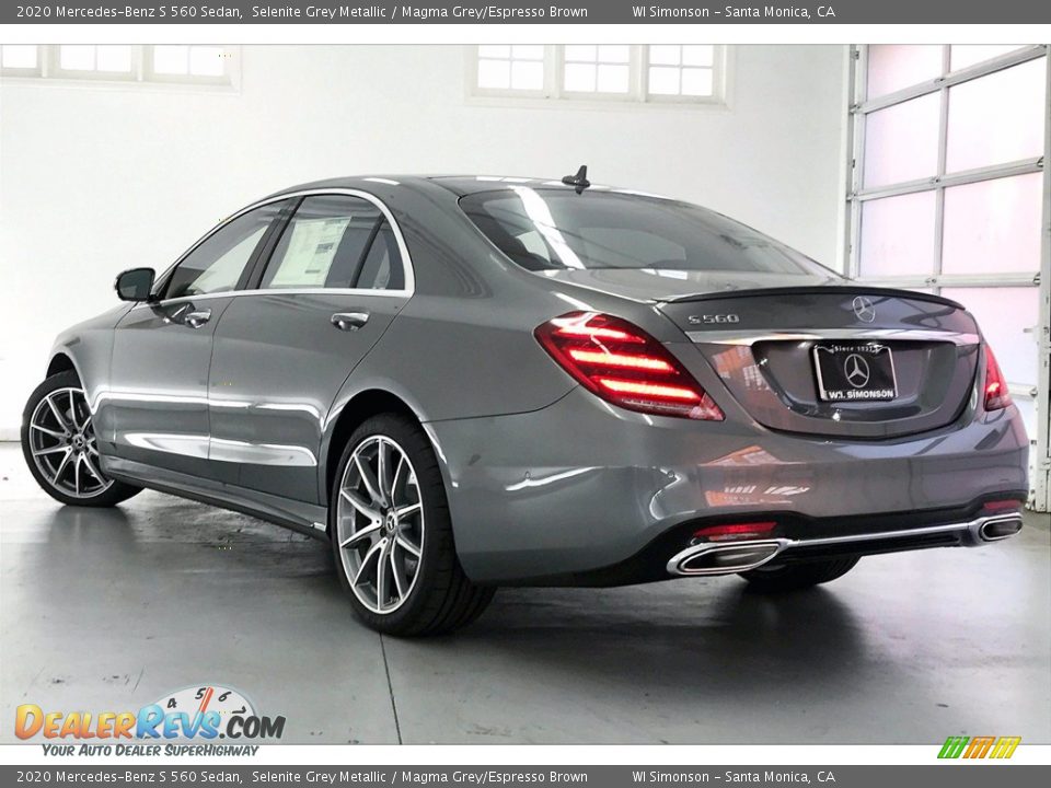 2020 Mercedes-Benz S 560 Sedan Selenite Grey Metallic / Magma Grey/Espresso Brown Photo #2