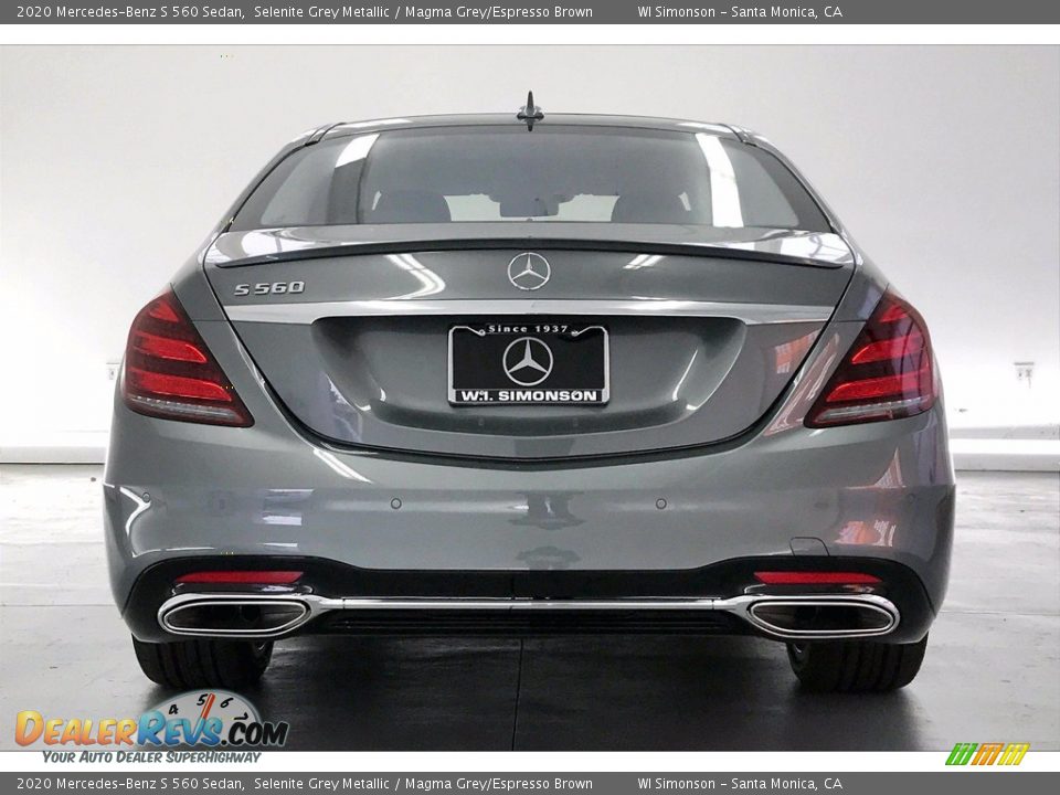 2020 Mercedes-Benz S 560 Sedan Selenite Grey Metallic / Magma Grey/Espresso Brown Photo #3