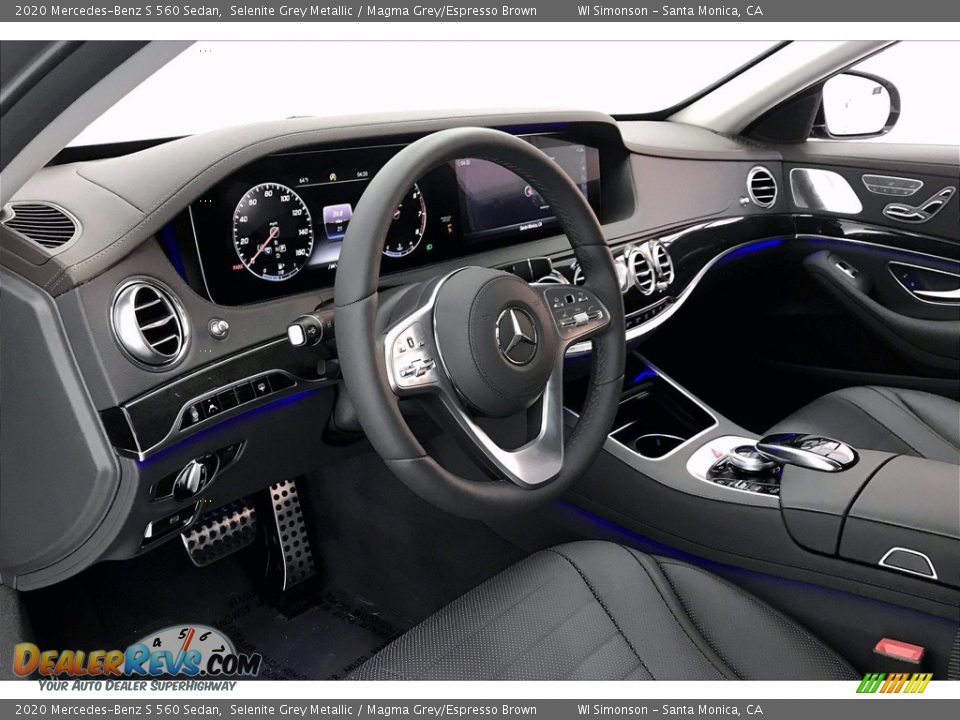 2020 Mercedes-Benz S 560 Sedan Selenite Grey Metallic / Magma Grey/Espresso Brown Photo #4