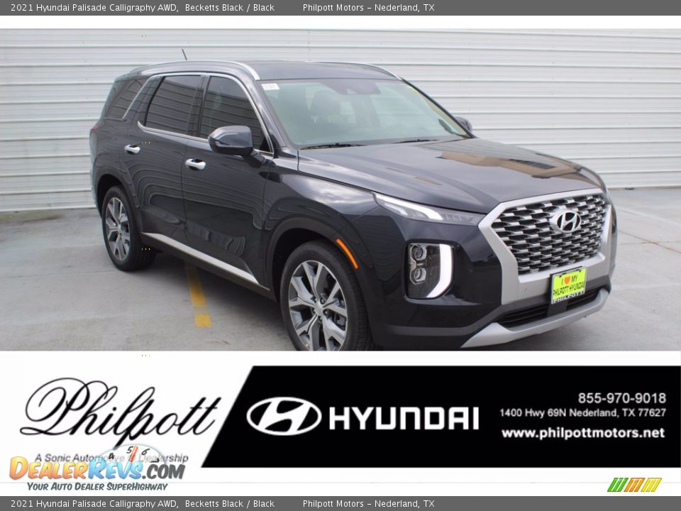 2021 Hyundai Palisade Calligraphy AWD Becketts Black / Black Photo #1