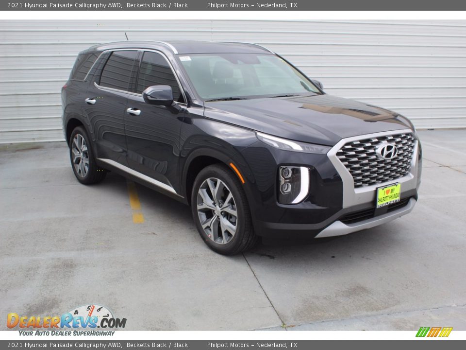 2021 Hyundai Palisade Calligraphy AWD Becketts Black / Black Photo #2