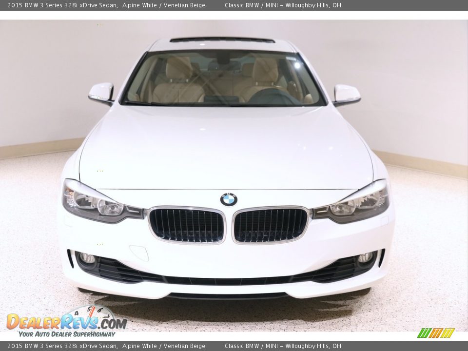 2015 BMW 3 Series 328i xDrive Sedan Alpine White / Venetian Beige Photo #2