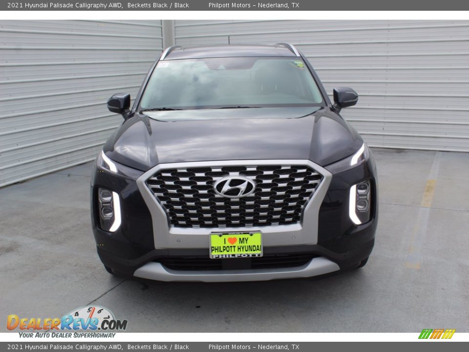 2021 Hyundai Palisade Calligraphy AWD Becketts Black / Black Photo #3