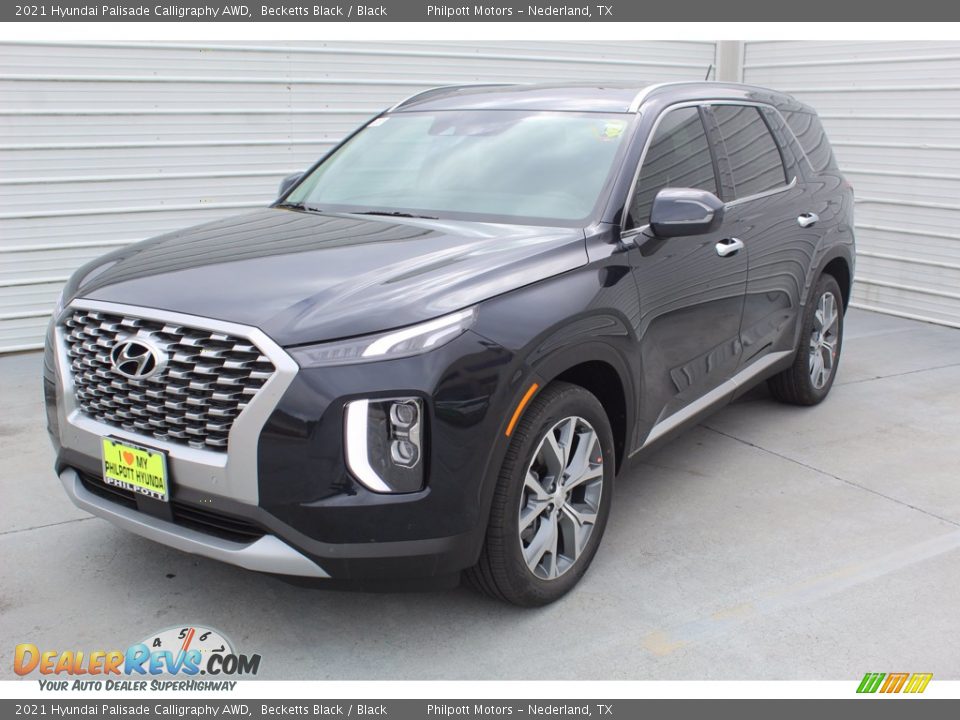 2021 Hyundai Palisade Calligraphy AWD Becketts Black / Black Photo #4