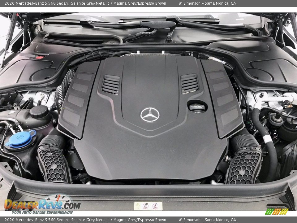 2020 Mercedes-Benz S 560 Sedan Selenite Grey Metallic / Magma Grey/Espresso Brown Photo #8