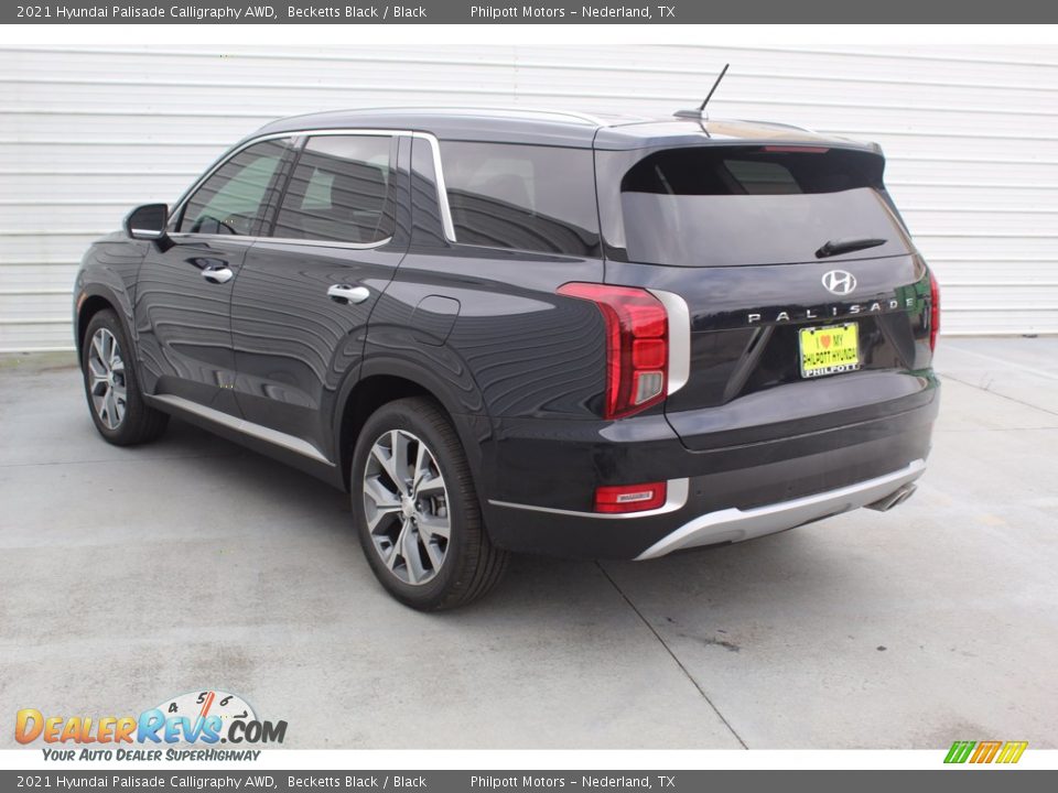 2021 Hyundai Palisade Calligraphy AWD Becketts Black / Black Photo #6