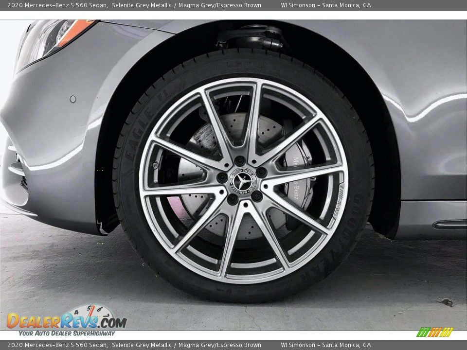 2020 Mercedes-Benz S 560 Sedan Selenite Grey Metallic / Magma Grey/Espresso Brown Photo #9
