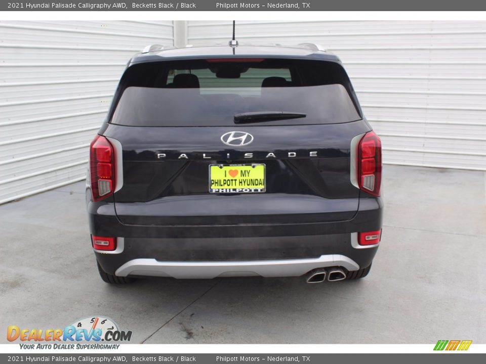 2021 Hyundai Palisade Calligraphy AWD Becketts Black / Black Photo #7