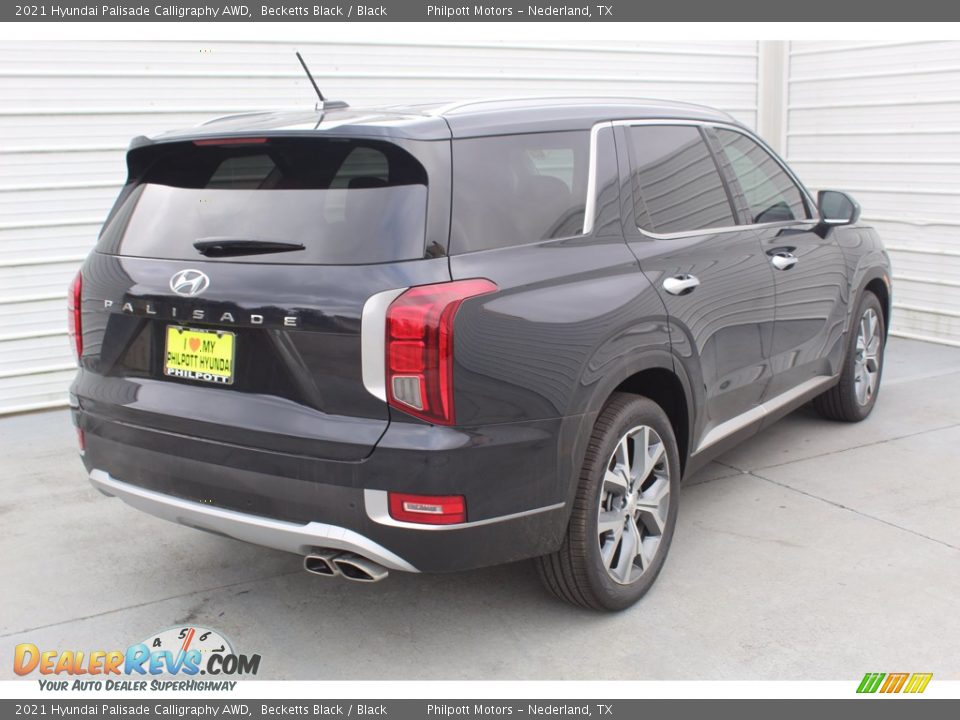 2021 Hyundai Palisade Calligraphy AWD Becketts Black / Black Photo #8