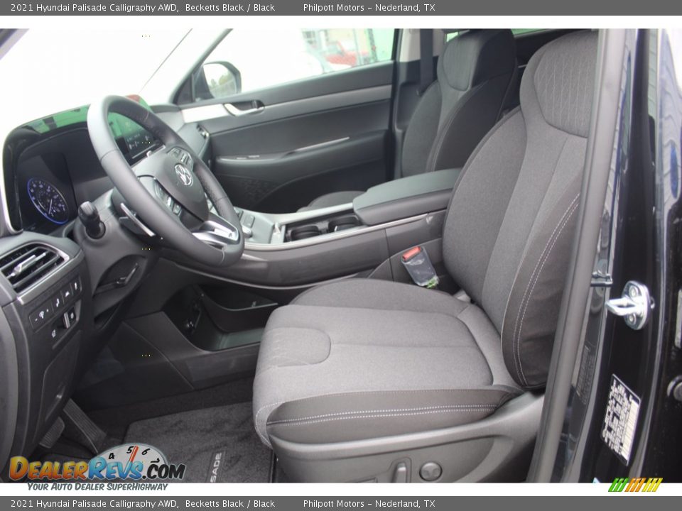 2021 Hyundai Palisade Calligraphy AWD Becketts Black / Black Photo #10