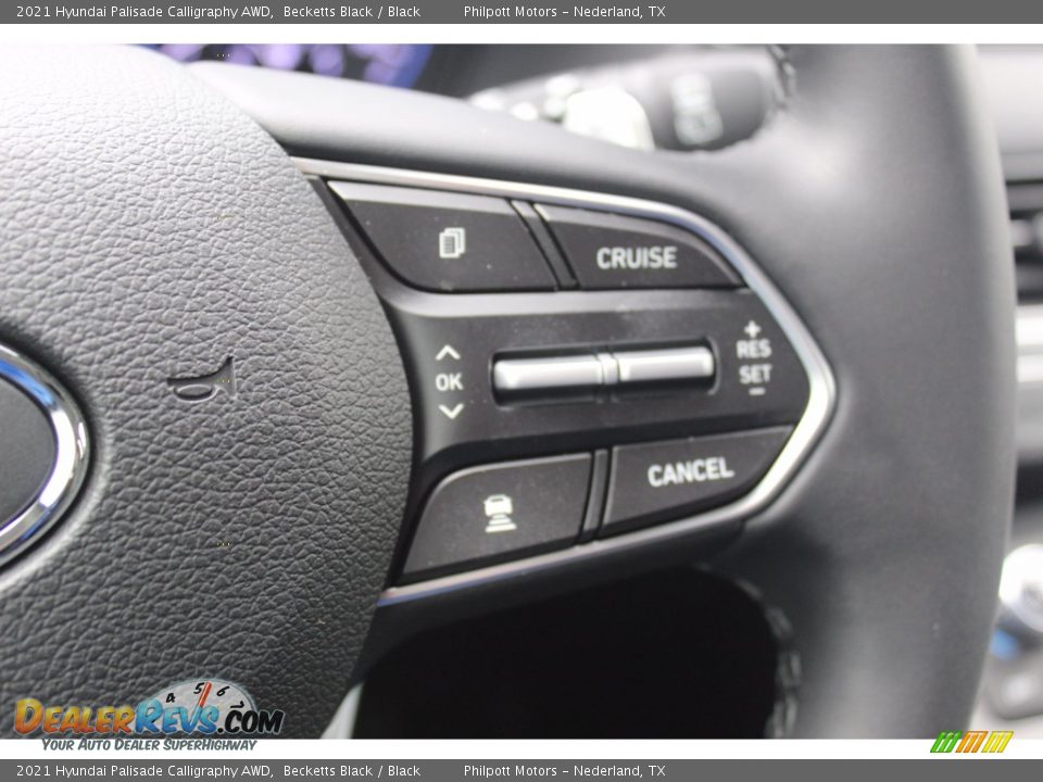 2021 Hyundai Palisade Calligraphy AWD Becketts Black / Black Photo #12