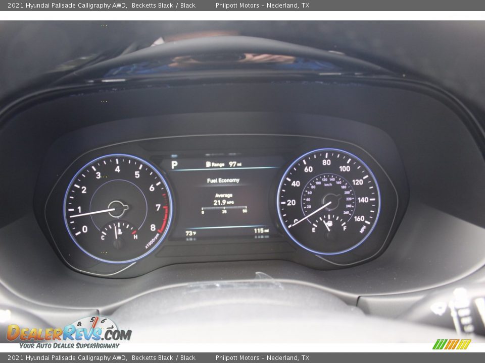 2021 Hyundai Palisade Calligraphy AWD Becketts Black / Black Photo #13