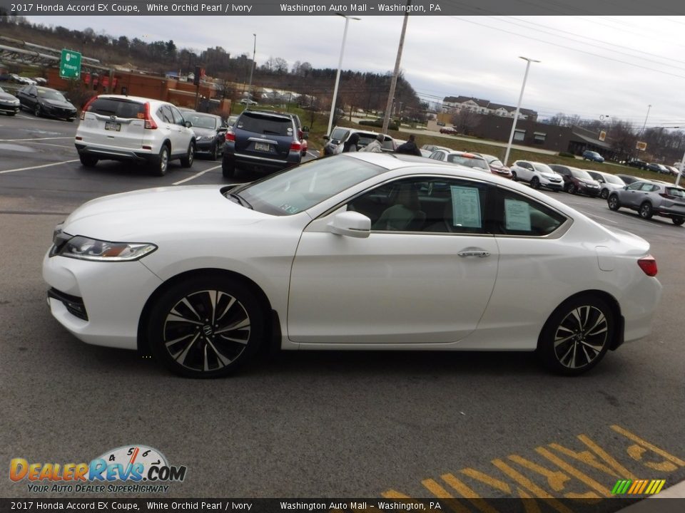 2017 Honda Accord EX Coupe White Orchid Pearl / Ivory Photo #7