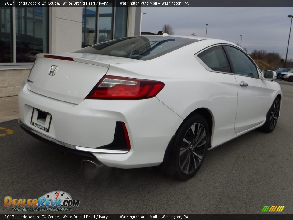 2017 Honda Accord EX Coupe White Orchid Pearl / Ivory Photo #10