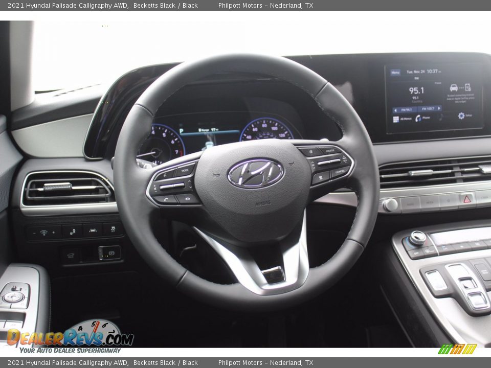 2021 Hyundai Palisade Calligraphy AWD Becketts Black / Black Photo #22