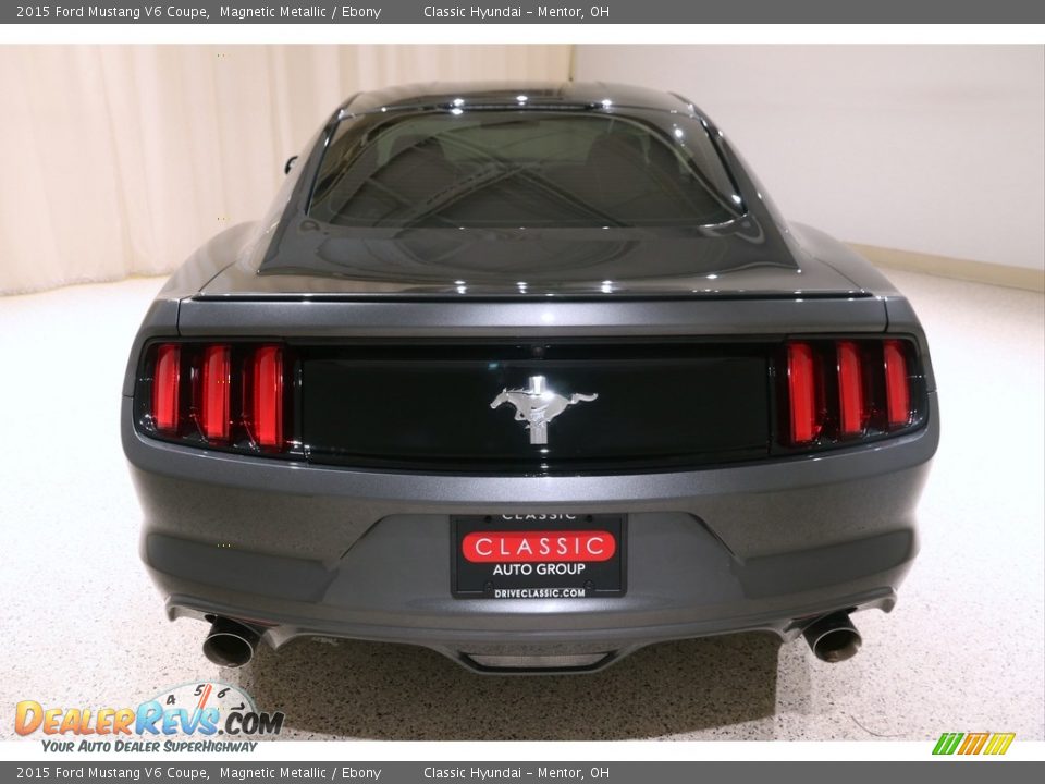 2015 Ford Mustang V6 Coupe Magnetic Metallic / Ebony Photo #19