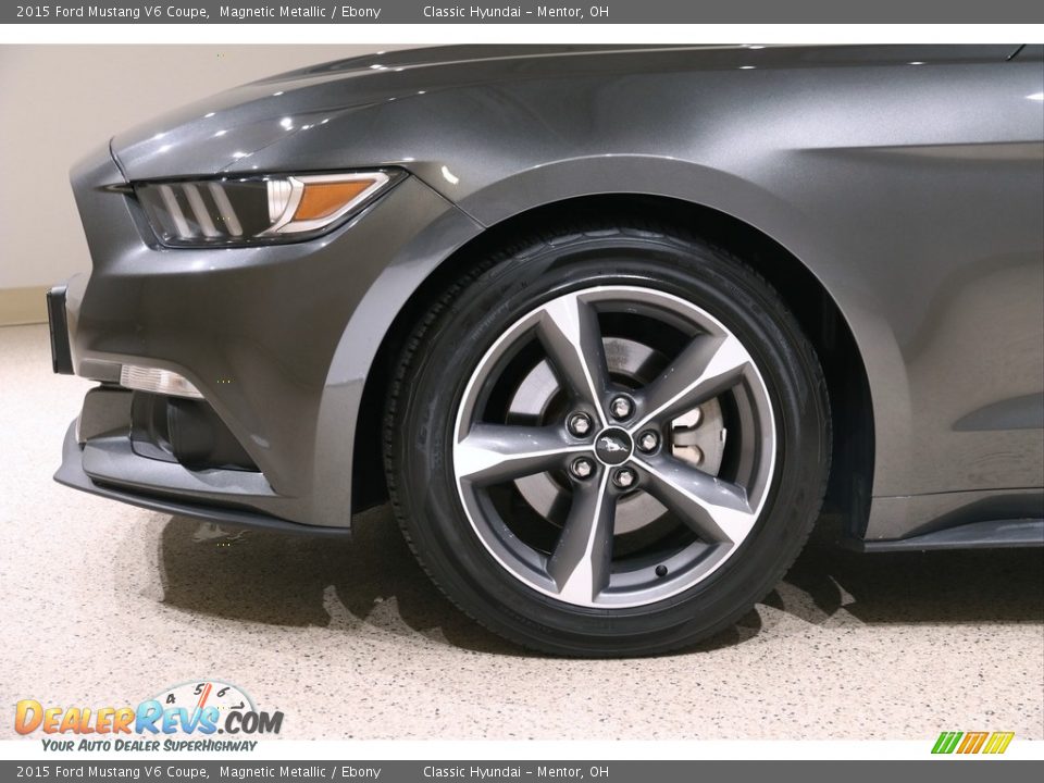 2015 Ford Mustang V6 Coupe Magnetic Metallic / Ebony Photo #21