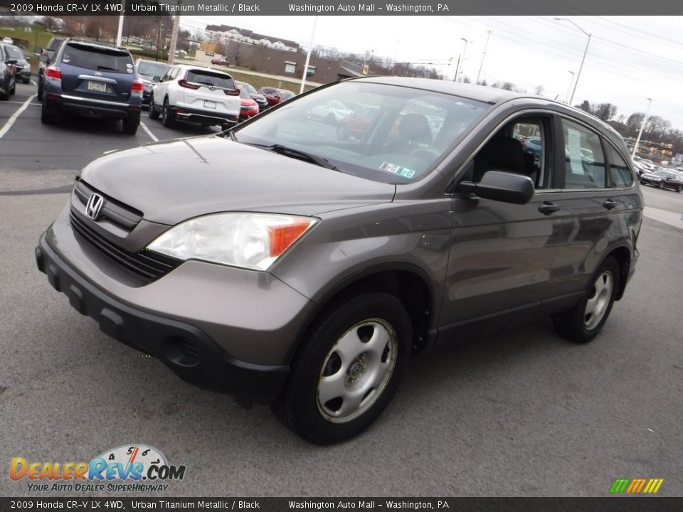 2009 Honda CR-V LX 4WD Urban Titanium Metallic / Black Photo #5