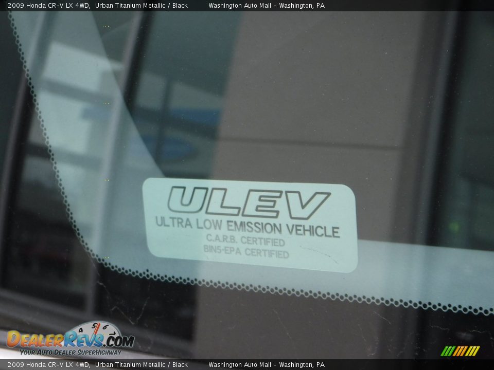 2009 Honda CR-V LX 4WD Urban Titanium Metallic / Black Photo #7