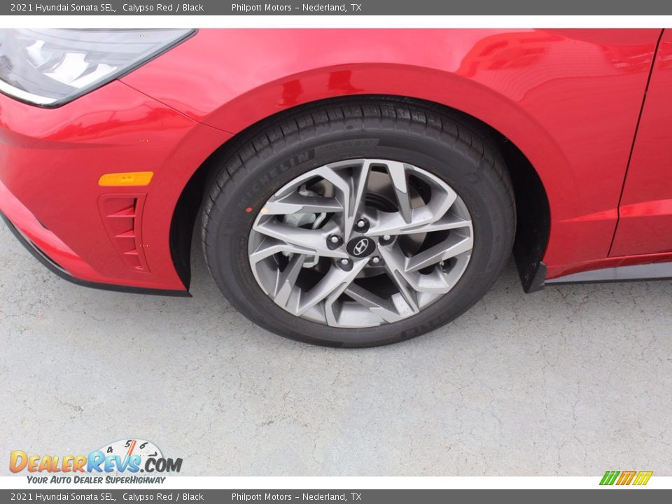 2021 Hyundai Sonata SEL Calypso Red / Black Photo #5