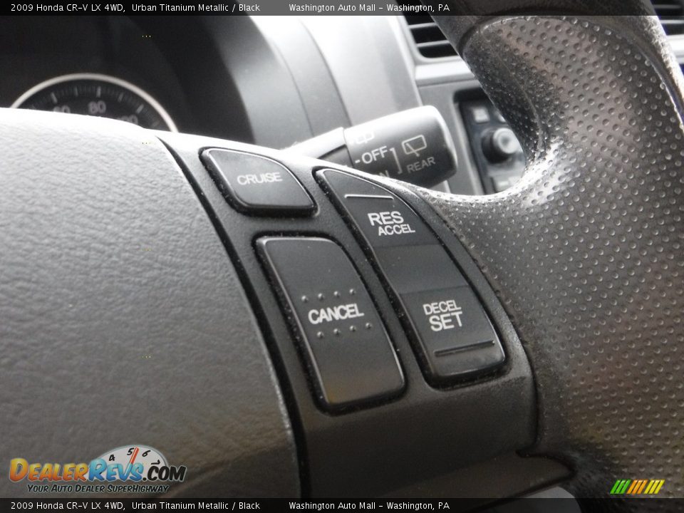 2009 Honda CR-V LX 4WD Urban Titanium Metallic / Black Photo #19